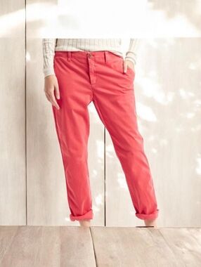 Gap Broken-In Straight Khakis Coral Red Chino Pants Size 4R